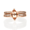 Gin & Grace 14K Rose Gold Morganite with Diamond (I1) Ring