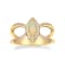 Gin & Grace 10K Yellow Gold Real Diamond Ring (I1) with Natural Opal
