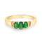 Gin and Grace 14K Yellow Gold Zambian Emerald Ring with Diamonds