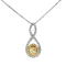 Gin & Grace 18K Two-Tone Gold Natural Yellow and White Diamond Pendant