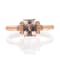 Gin & Grace 10K Rose Gold Morganite Ring with Diamonds