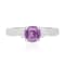 Gin & Grace Platinum 950 Diamond Ring with Purple Sapphire