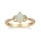Gin & Grace 14K Yellow Gold Ethiopian Opal Ring with Diamond