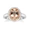 Gin & Grace 14k Two Tone Gold Morganite and Diamond Ring