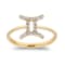 Gin & Grace 10K Yellow Gold Real Diamond Ring (I1)