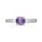 Gin & Grace Platinum 950 Diamond Ring with Purple Sapphire