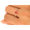 Gin & Grace 10K Rose Gold Real Diamond Anniversary Engagement Ring
(I1) with Natural Fire Opal