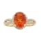 Gin & Grace 14K Yellow Gold Natural Fire OpalWith Real Diamond (I1)
Twirl Ring