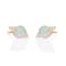 Gin & Grace 10K Yellow Gold Genuine Ethiopian Opal and Real Diamond
(I1) Earring