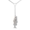 Sterling Silver Lariat Style Bass Necklace
