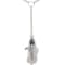 Sterling Silver Lariat Style Grouper Necklace