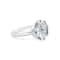 Sterling Silver Compass Ring with Blue CZ Accent.