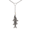 Sterling Silver Lariat Style Snook Necklace