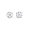 Sterling Silver Compass Stud Earrings with Blue CZ Accents.