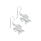 Sterling Silver Sea Turtle Dangle Earrings.