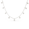 9-Stone Cleopatra Style Diamond 14K Yellow Gold Necklace