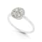 Round Diamond 14K White Gold Ring