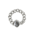 REBL Clementine Larvikite Hypoallergenic Steel Chain Ring