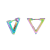 Beau Rainbow Triangle Earrings