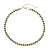 REBL Kennedy Larvikite 18K Yellow Gold Over Hypoallergenic Steel Beaded Necklace
