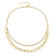 REBL Roxy 18K Yellow Gold Over Hypoallergenic Steel Double Chain Necklace