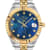 GV2 by Gevril Women's Naples 12406 Blue MOP Dial Diamond Two-Tone Swiss Watch