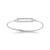 14K White Gold 0.07 ct. tw. Diamond Wire Bracelet