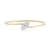 14K Yellow Gold 0.18 ct. tw. Diamond Wire Bangle