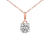 1.5 Ct 14K Rose Gold IGI Certified Lab Grown Round Shape 4 Prong Diamond
Necklace Friendly Diamonds