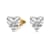 3 Ct 14K Yellow Gold IGI Certified Heart Shape Lab Grown Diamond Stud
Earrings Friendly Diamonds