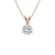 1.5 Ct 14K Rose Gold IGI Certified Lab Grown Round Shape 3 Prong Diamond
Necklace Friendly Diamonds