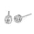 3 Ct 14K White Gold IGI Certified Lab Grown Bezel Solitaire Stud
Earrings Friendly Diamonds