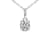 1.5 Ct 14K White Gold IGI Certified Lab Grown Round Shape 4 Prong
Diamond Necklace Friendly Diamonds
