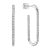 14K White Gold 0.49ct Diamond Hoop Earrings