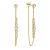 14K Yellow Gold 0.9ct Diamond Earrings