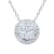 14KW 1.19ct Diamond Pendant With Chain