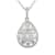 14KW 0.77ct Diamond Pendant With Chain