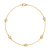 14K Yellow Gold 0.75ctw Diamond Bezel Bracelet