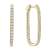 14K Yellow Gold 1.52ct Diamond Hoop Earrings