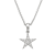 14KW 0.15ct Diamond Pendant With Chain
