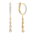 14K Yellow Gold 0.86ct Diamond Earrings
