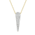 14KY 0.45ct Diamond Pendant With Chain