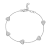 14K White Gold 0.51ctw Diamond Heart Bracelet