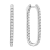 14K White Gold 1.52ct Diamond Hoop Earrings