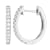 14K White Gold 0.26ct Diamond Hoop Earrings