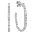 14K White Gold 0.62ct Diamond Hoop Earrings