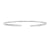 14K White Gold 0.81ctw Diamond Bangle