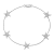 14K White Gold 0.78ctw Diamond Stars Bracelet