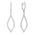 14K White Gold 0.77ct Diamond Earrings
