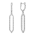 14K White Gold 0.54ct Diamond Earrings